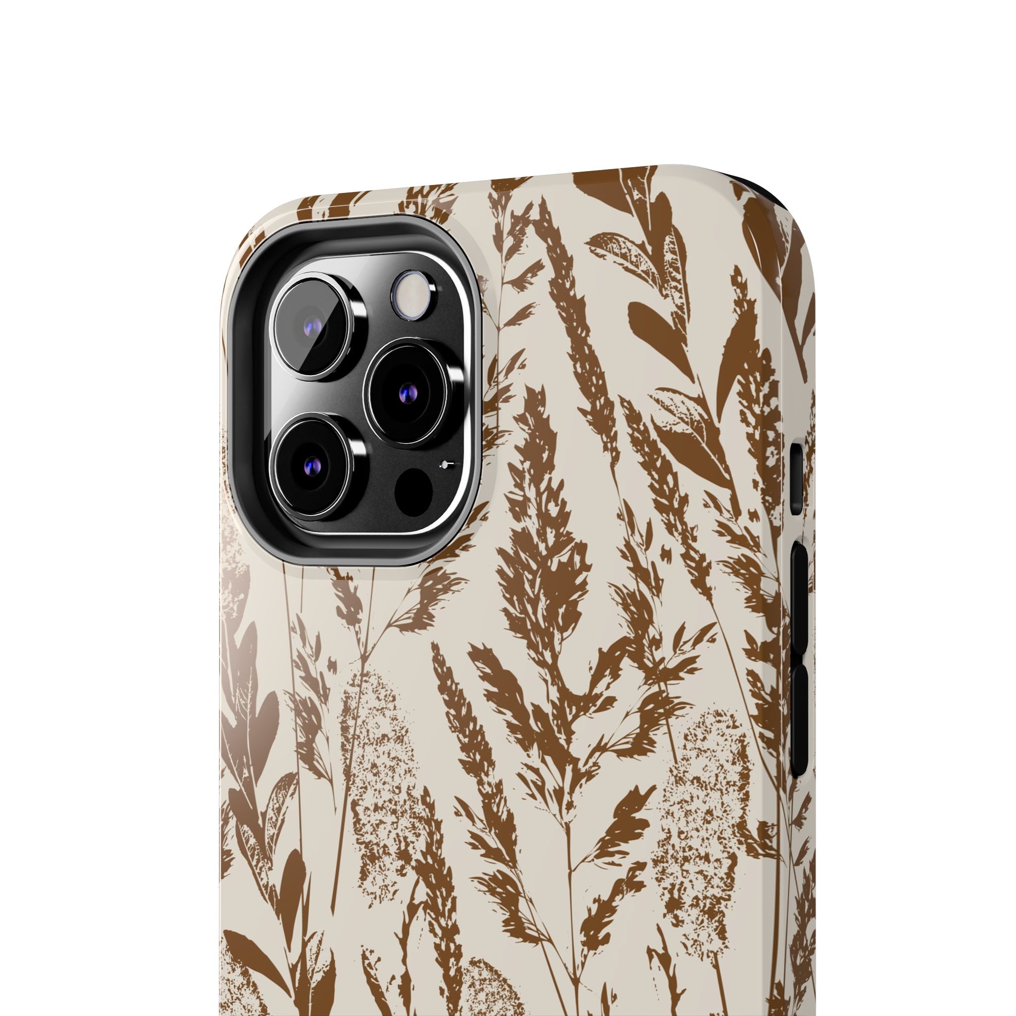 Iphone Case - Grasses Brown Design