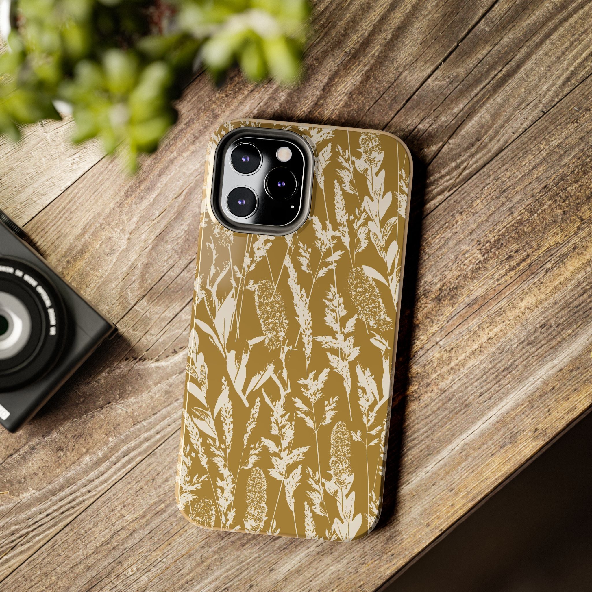 Iphone Case - Grasses Golden Yellow Design