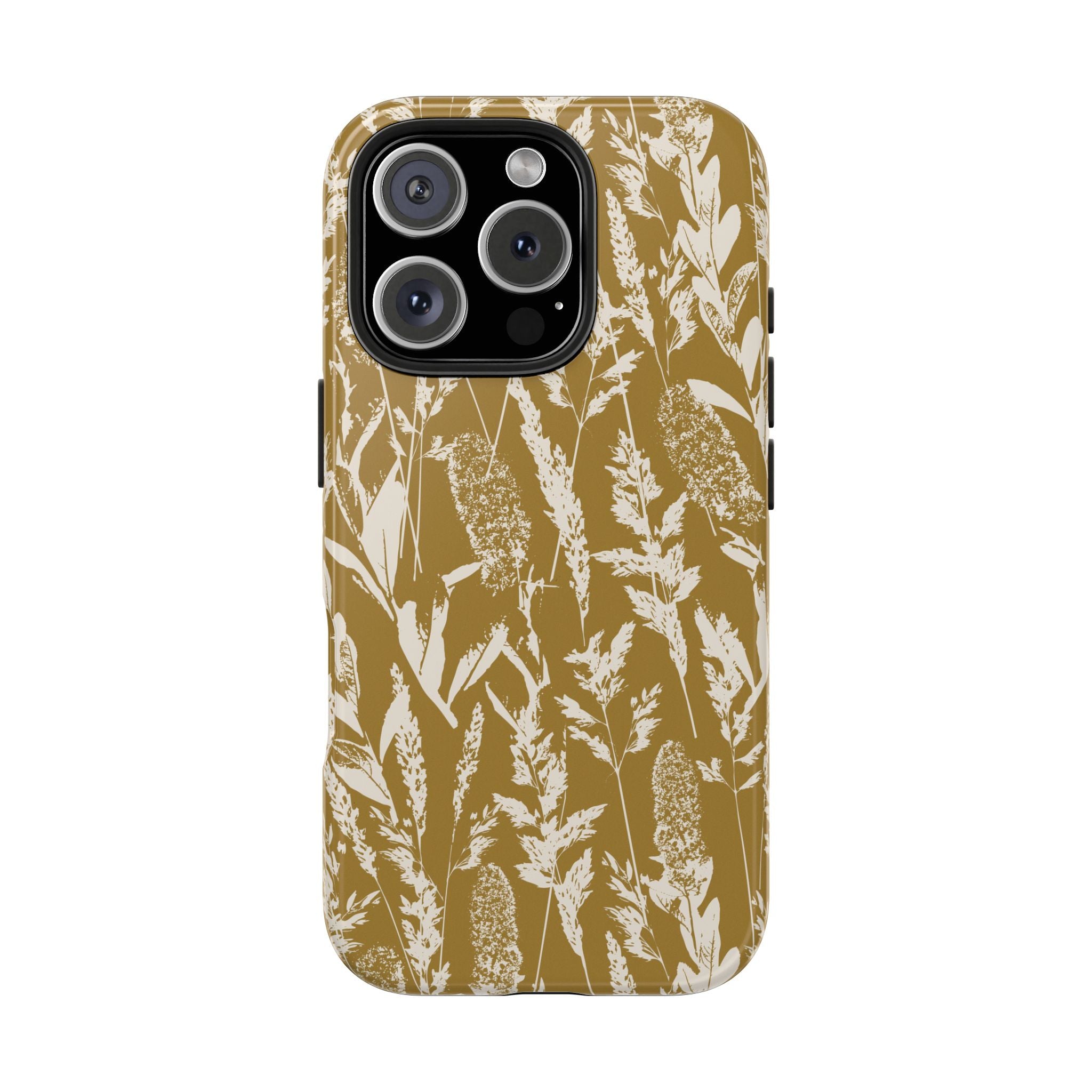 Iphone Case - Grasses Golden Yellow Design