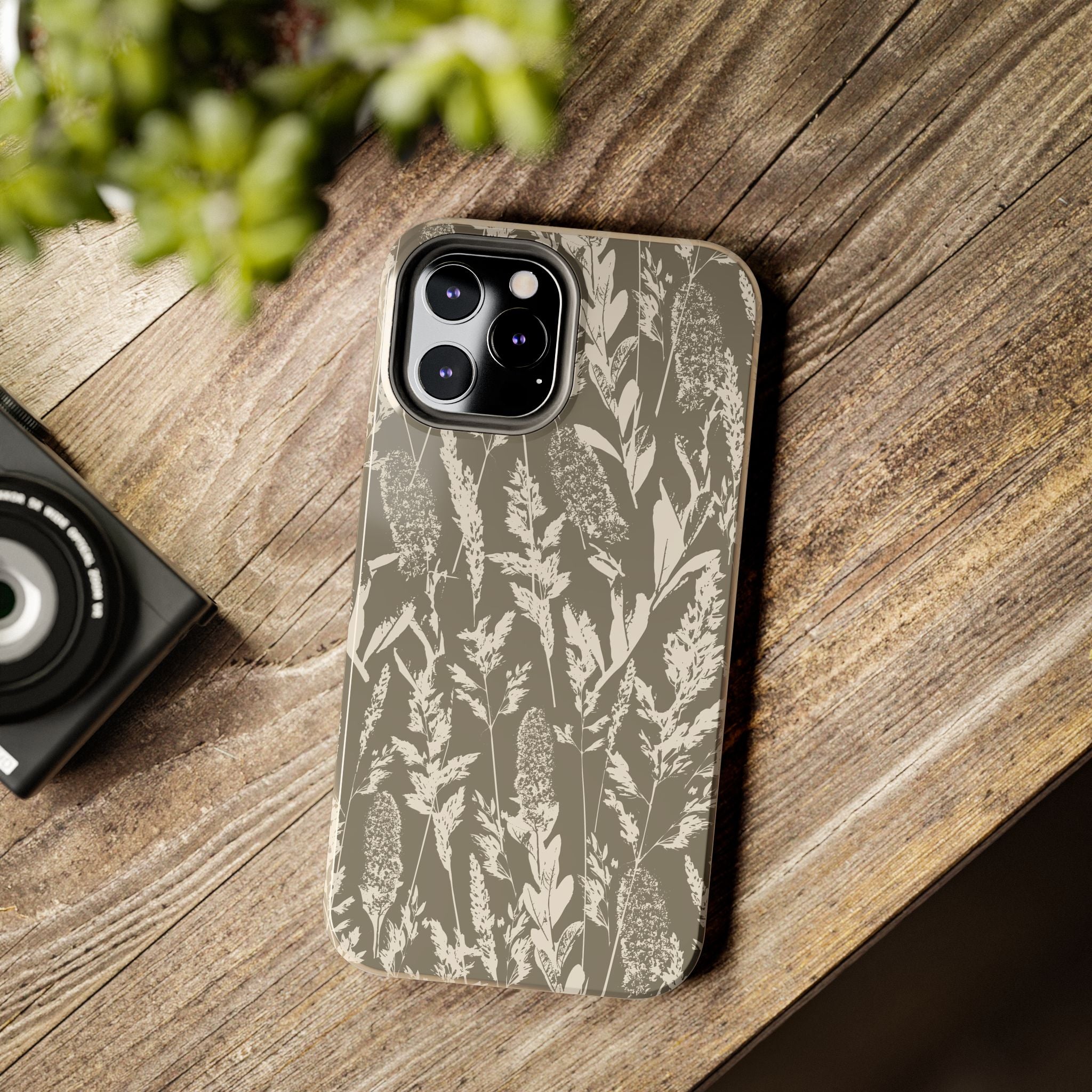 Iphone Case - Grasses Greige Design