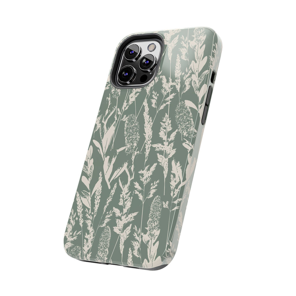 Iphone Case - Grasses Sage Green Design