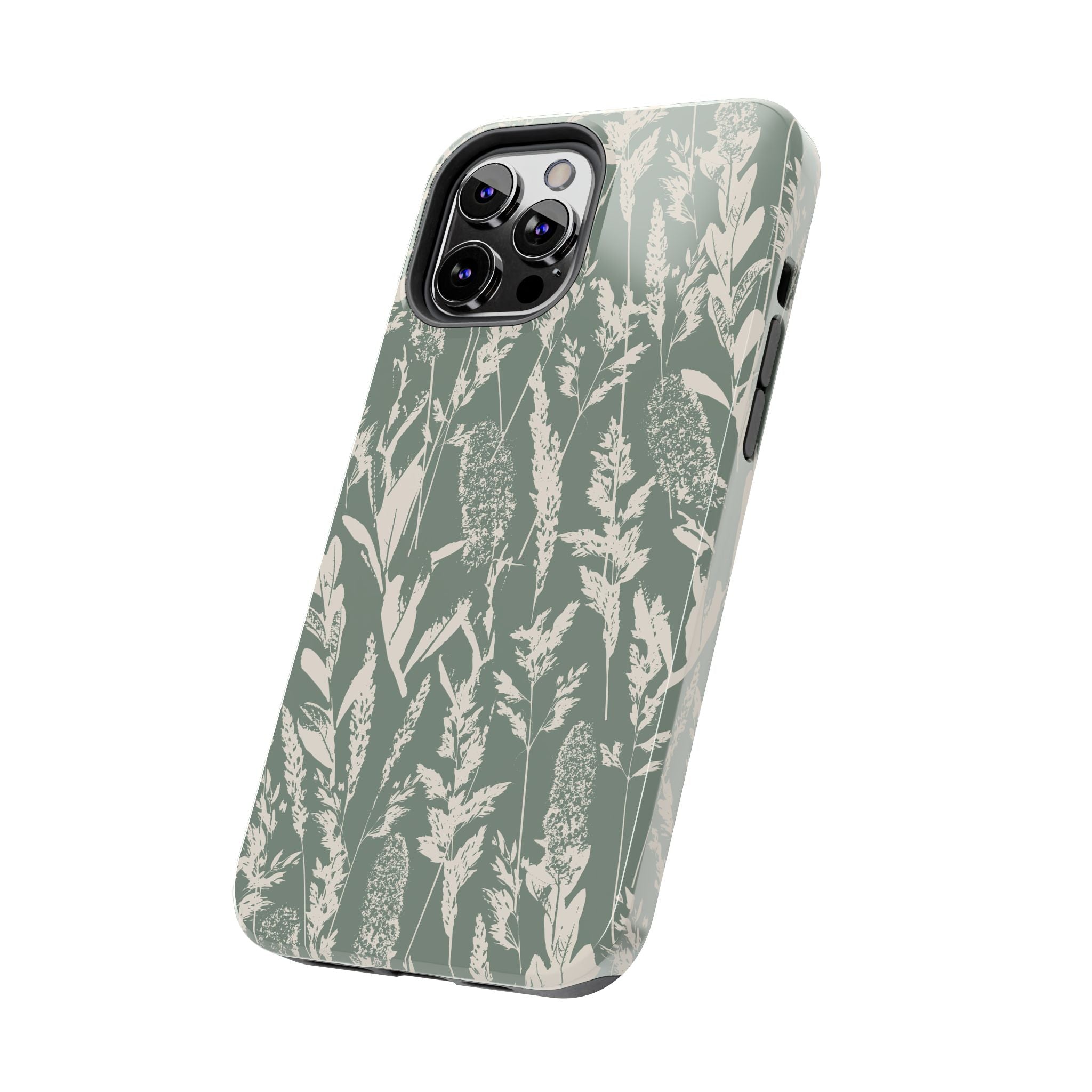 Iphone Case - Grasses Sage Green Design