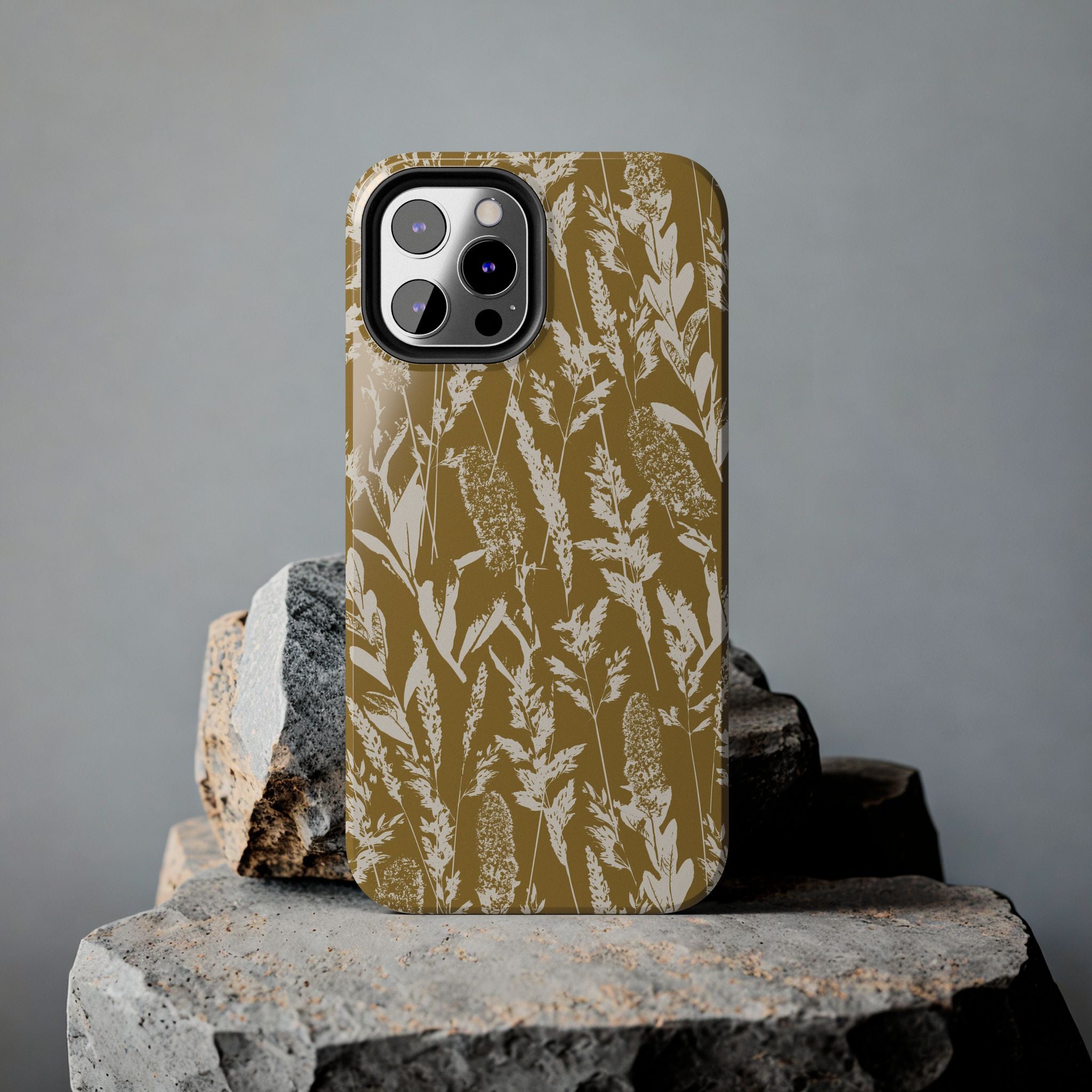 Iphone Case - Grasses Golden Yellow Design