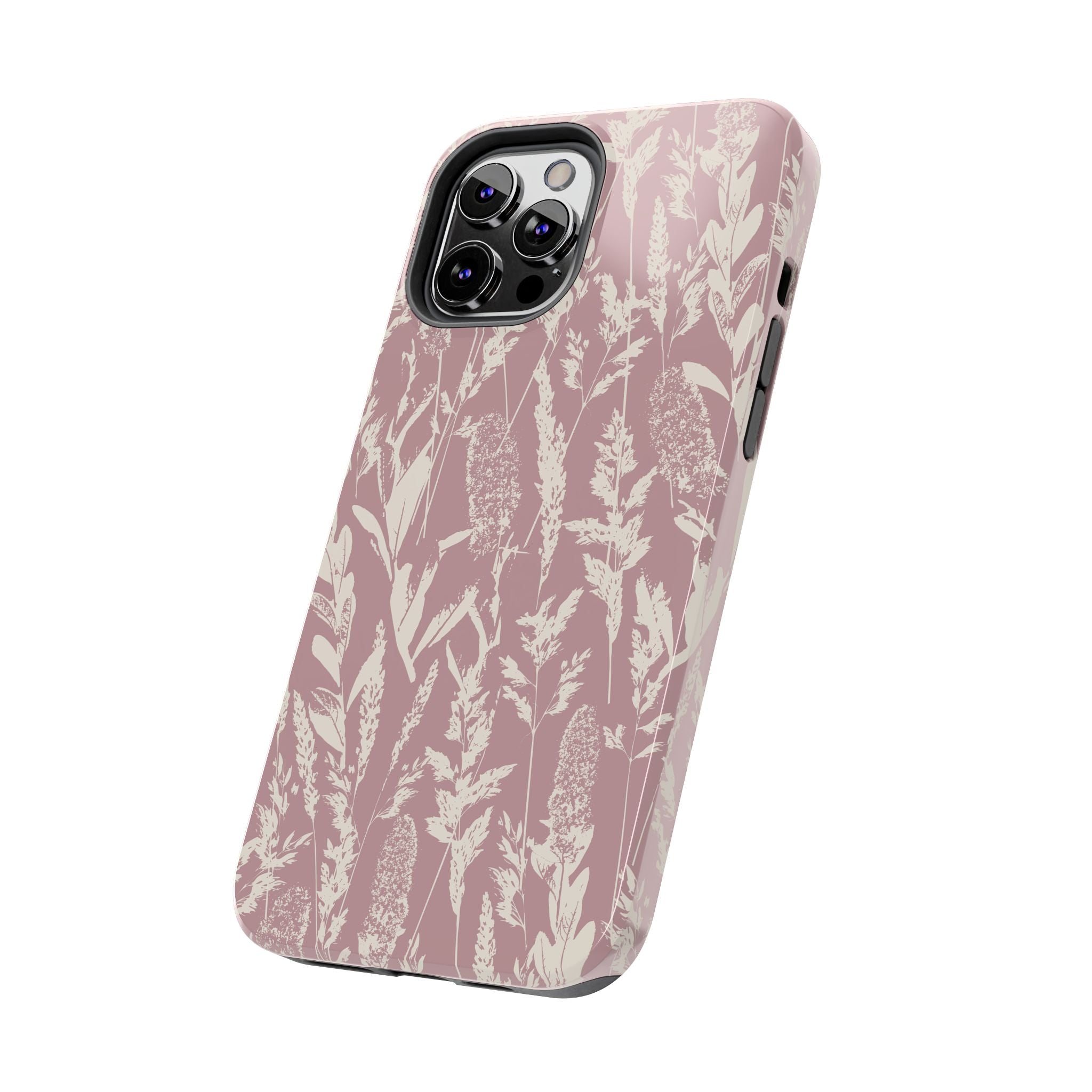 Iphone Case - Grasses Soft Pink Design