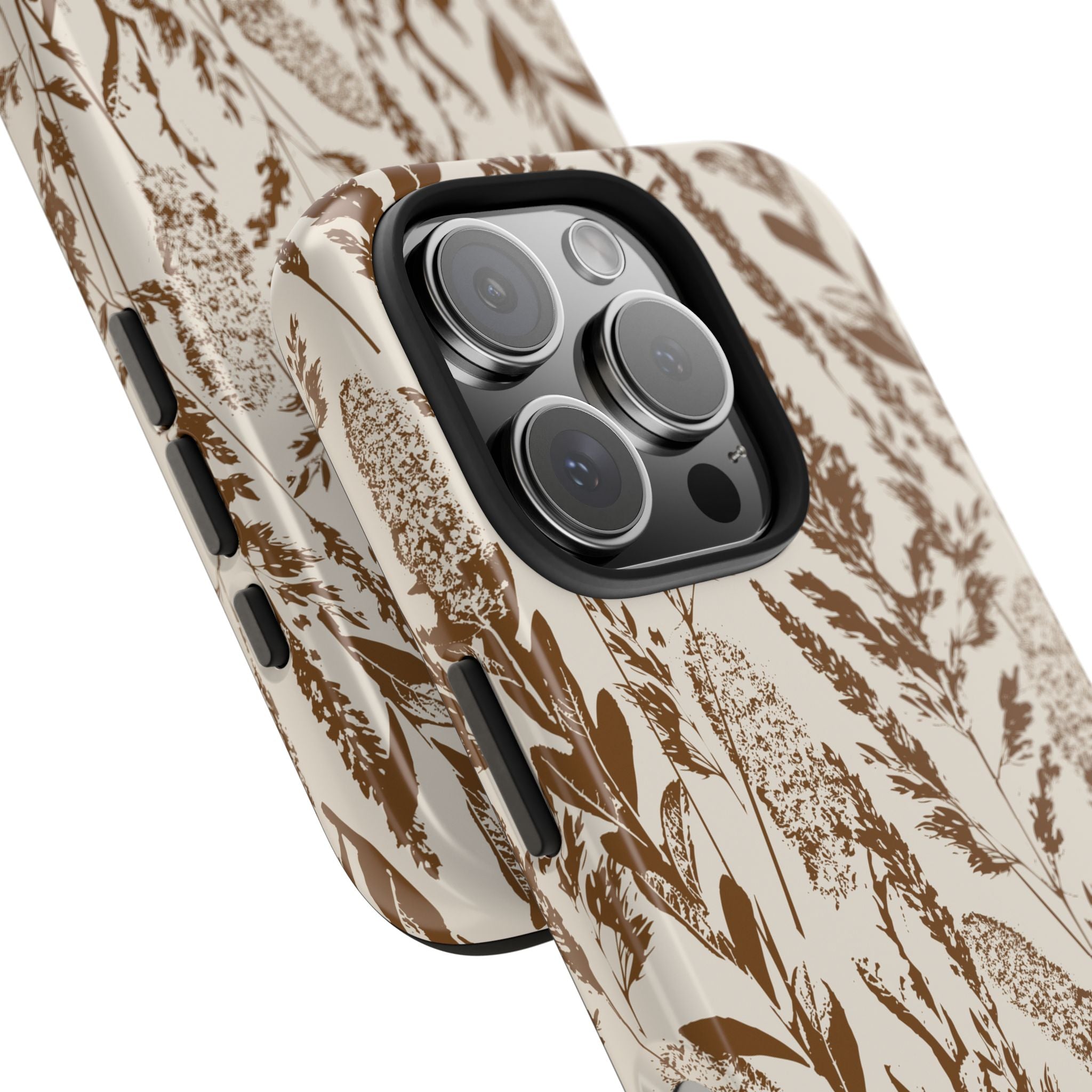 Iphone Case - Grasses Brown Design