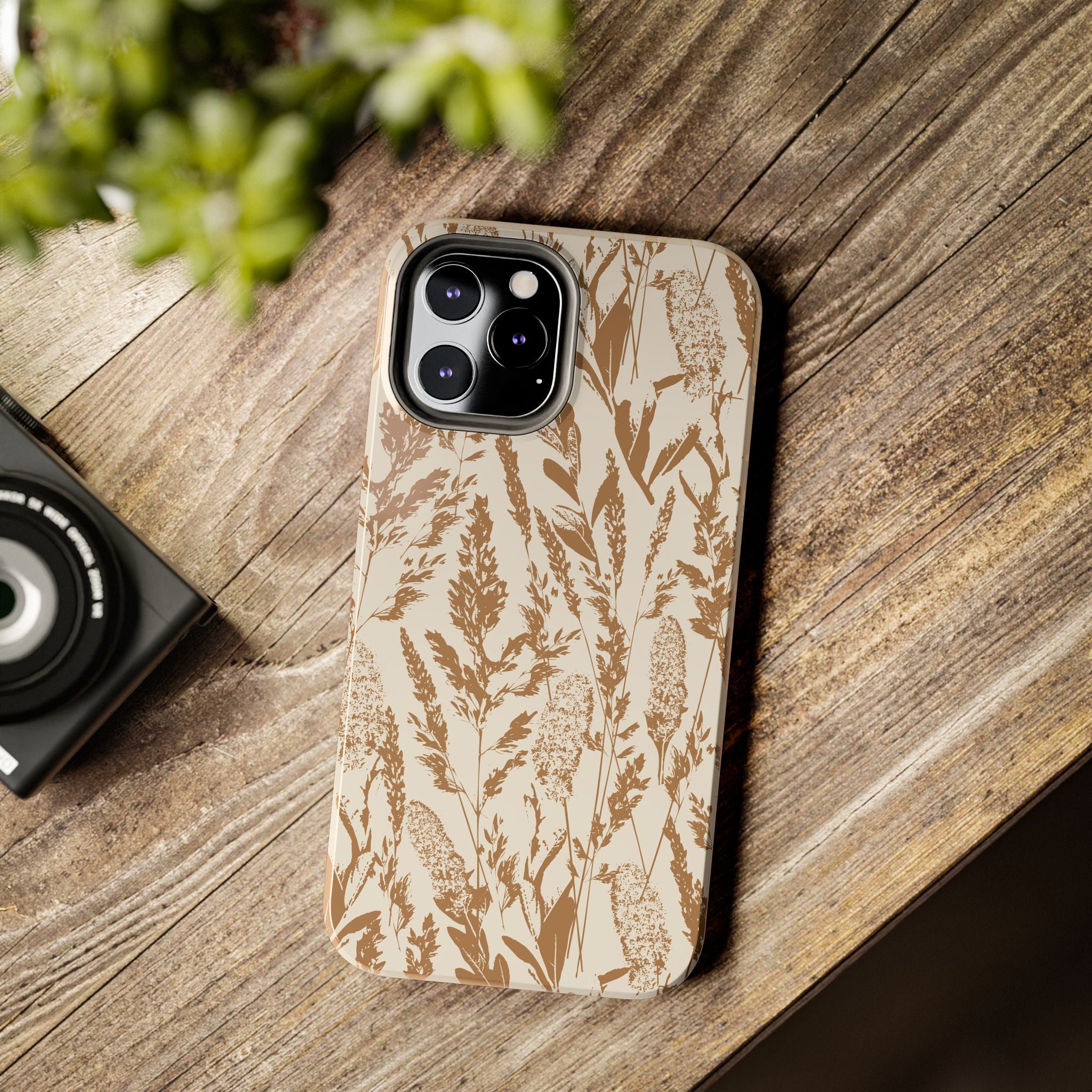 Iphone Case - Grasses Ochre Design