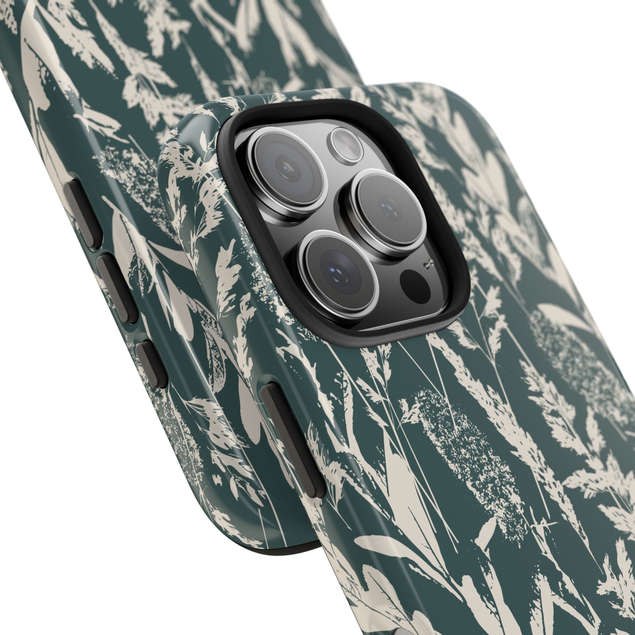 Iphone Case - Grasses Petrol Teal Design