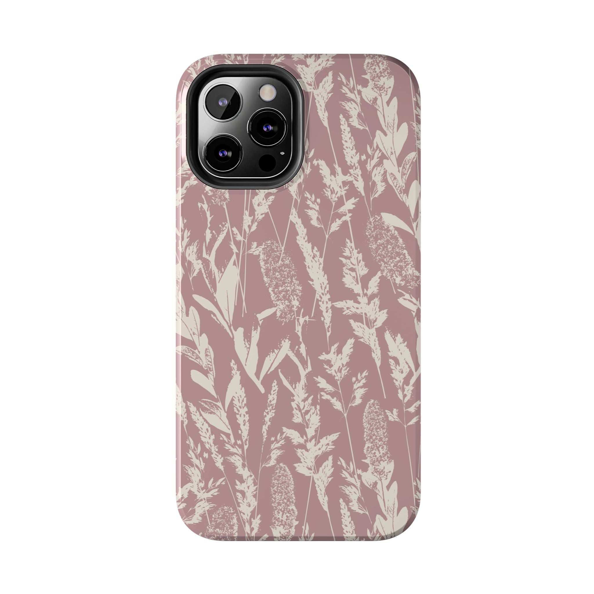 Iphone Case - Grasses Soft Pink Design