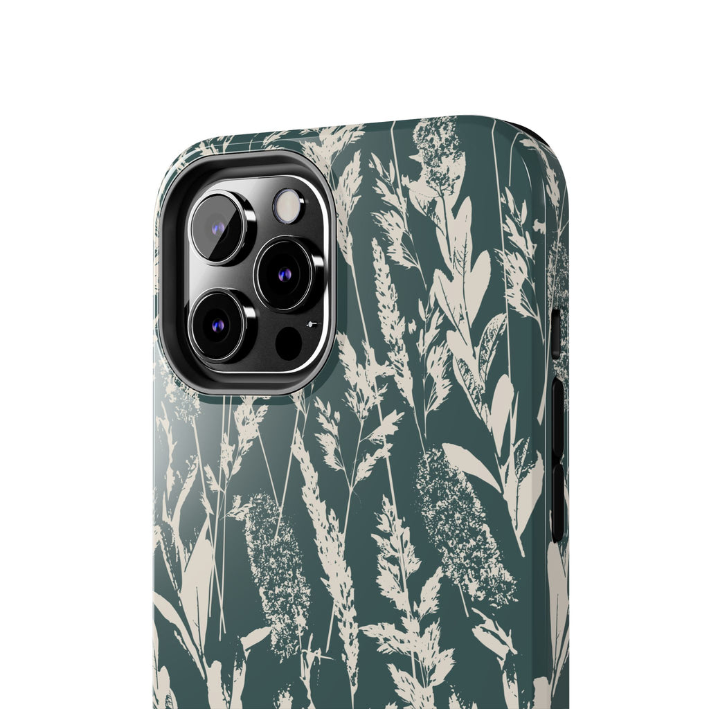 Iphone Case - Grasses Petrol Teal Design