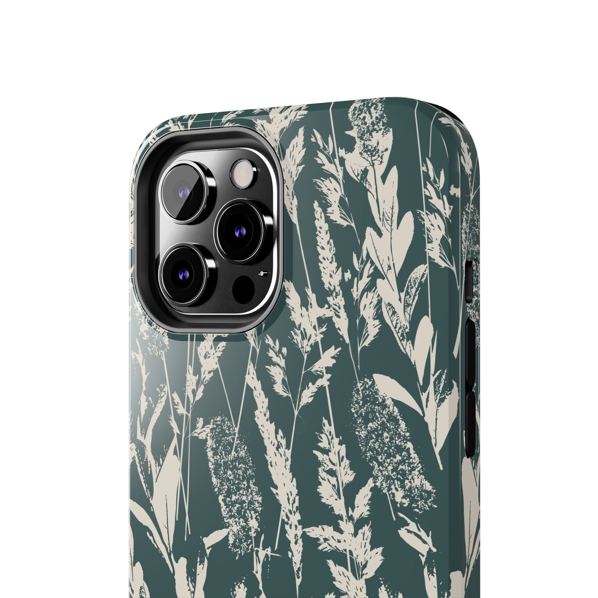 Iphone Case - Grasses Petrol Teal Design
