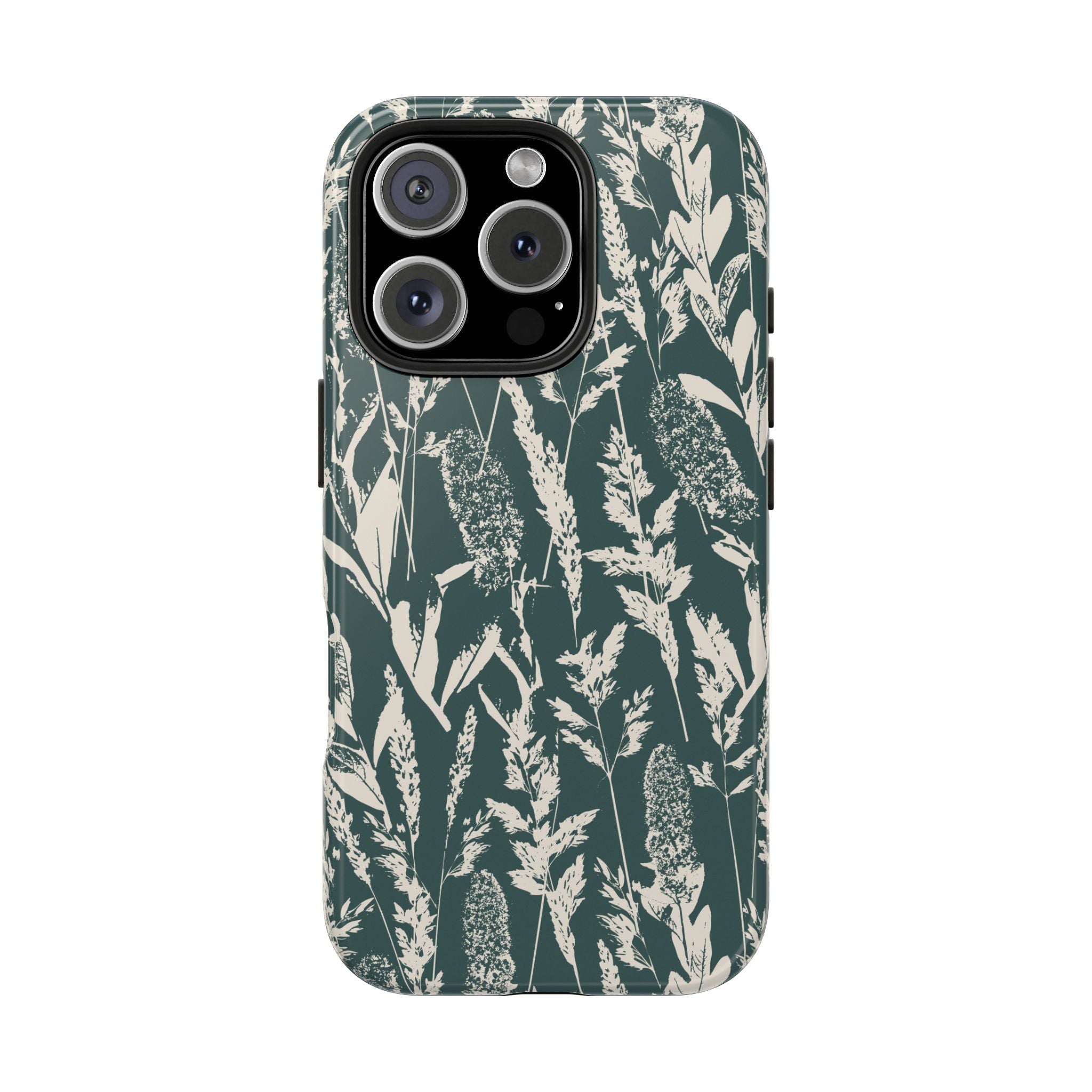 Iphone Case - Grasses Petrol Teal Design