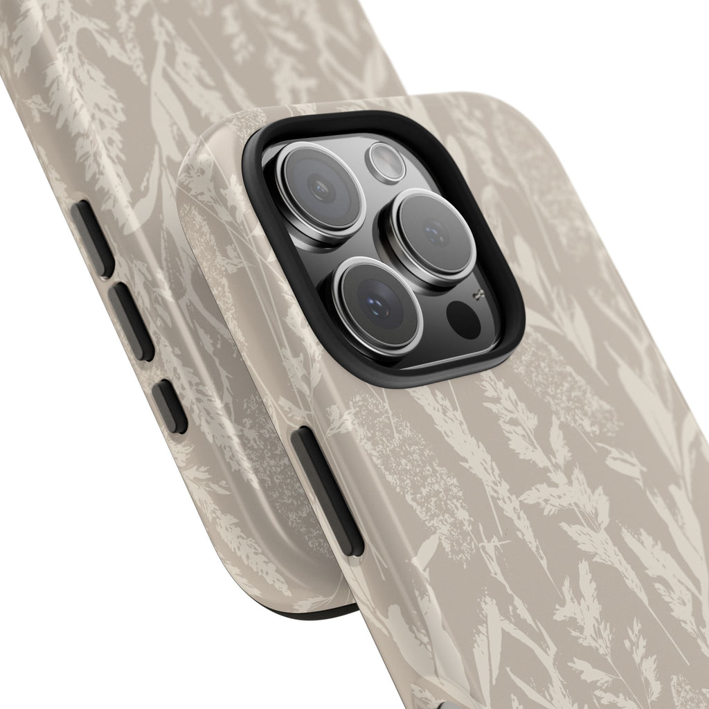 Iphone Case - Grasses Cream Beige Design