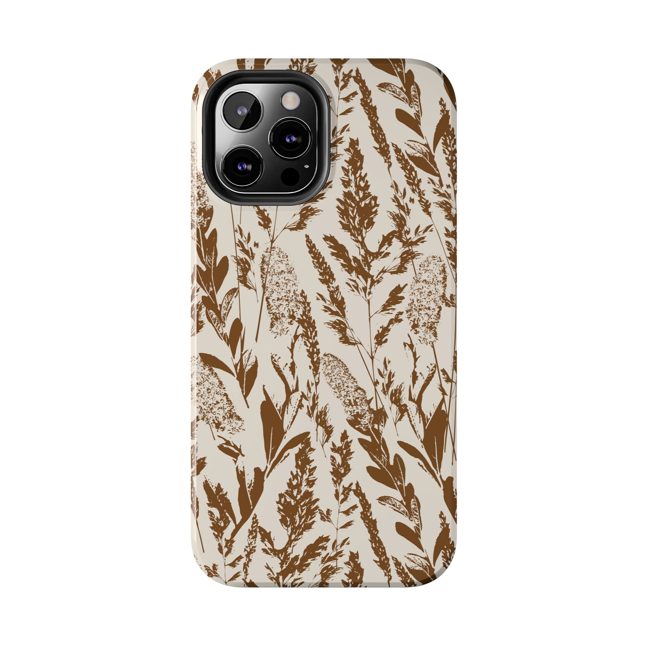 Iphone Case - Grasses Brown Design