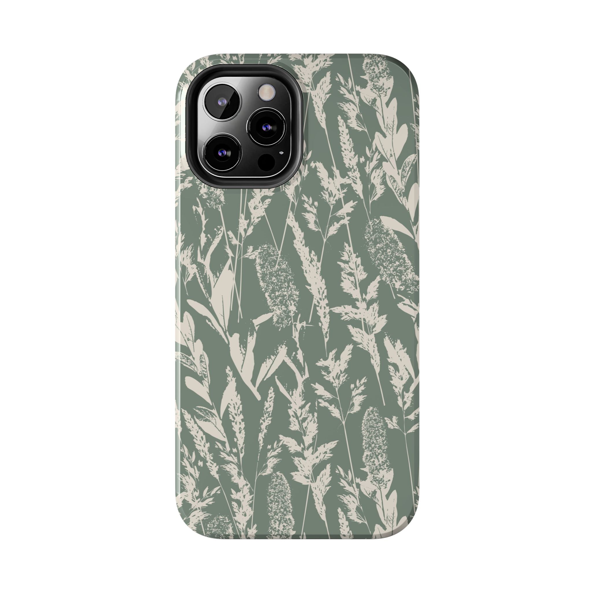 Iphone Case - Grasses Sage Green Design