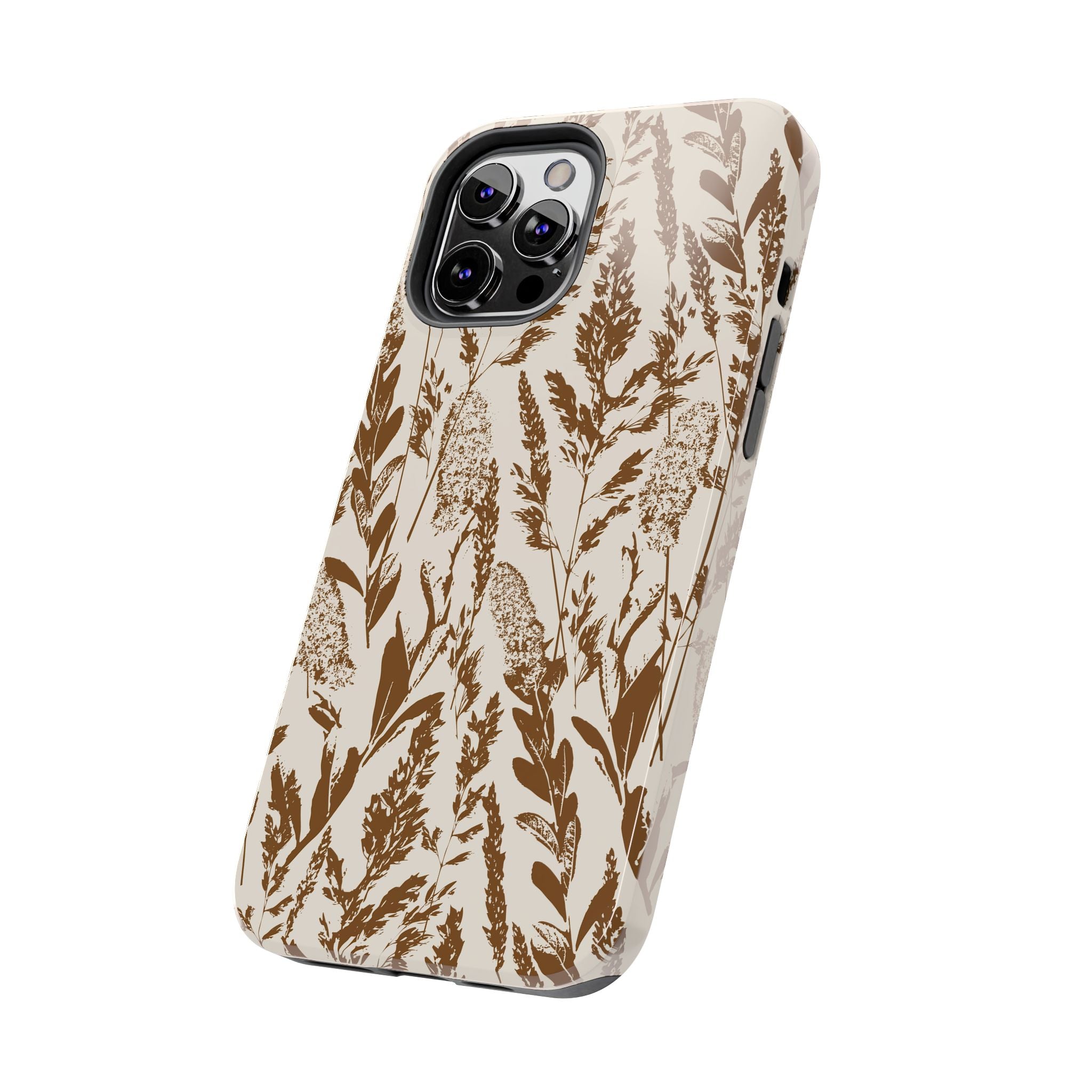 Iphone Case - Grasses Brown Design