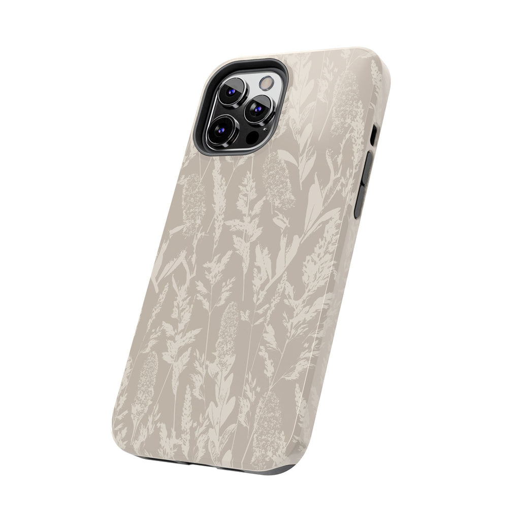 Iphone Case - Grasses Cream Beige Design