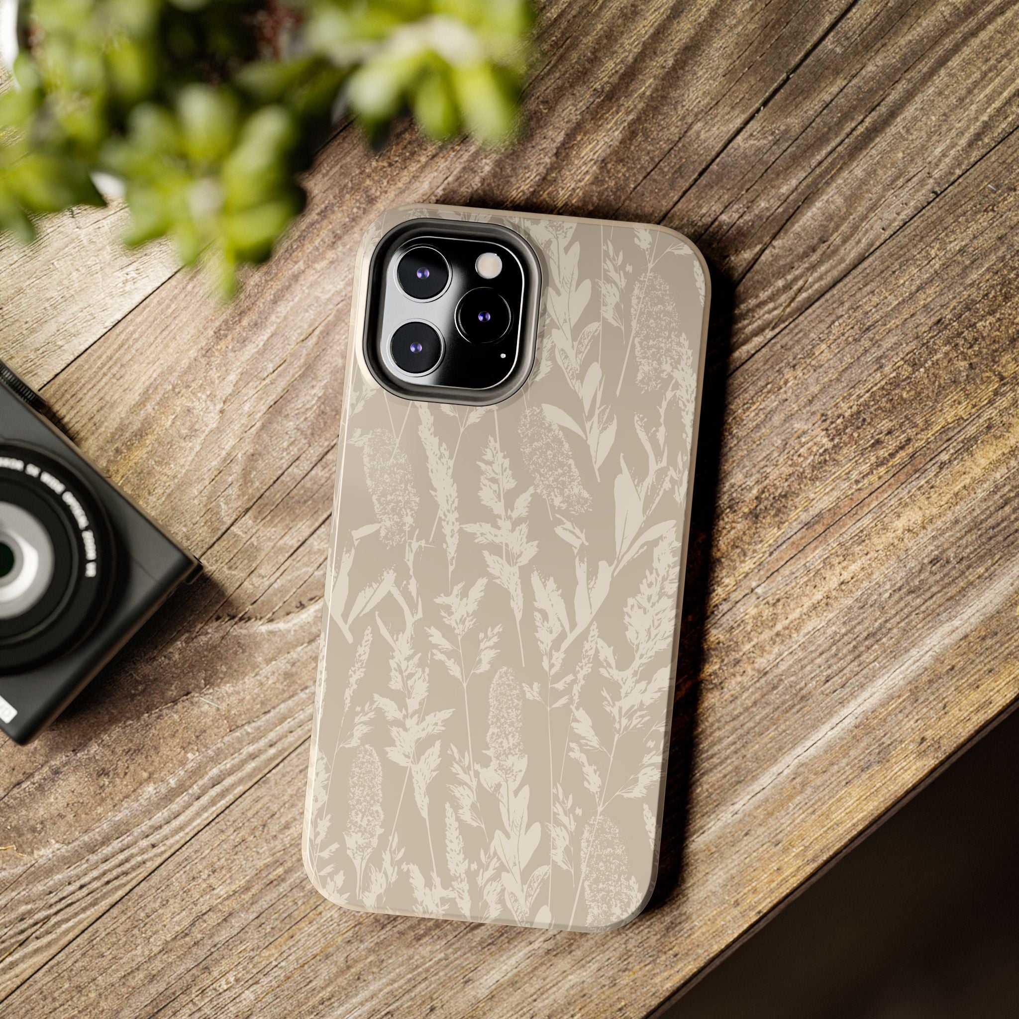 Iphone Case - Grasses Cream Beige Design