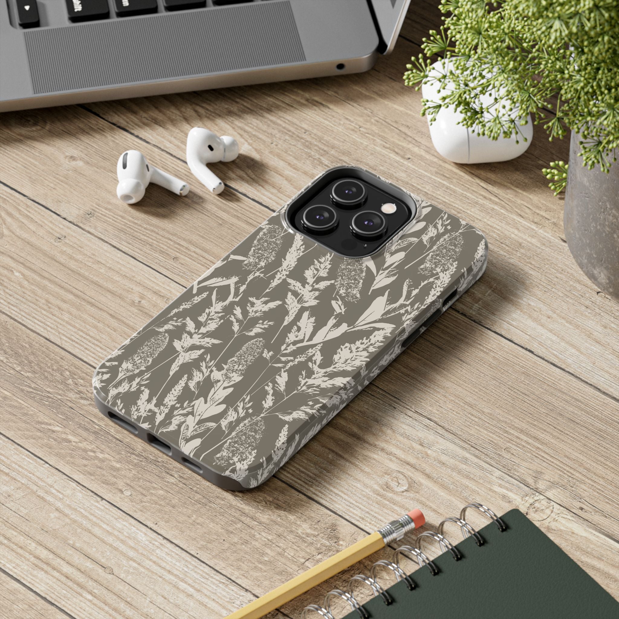 Iphone Case - Grasses Greige Design