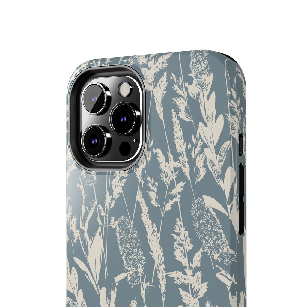 Iphone Case - Grasses Sky Blue Design