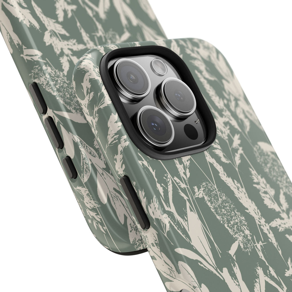 Iphone Case - Grasses Sage Green Design