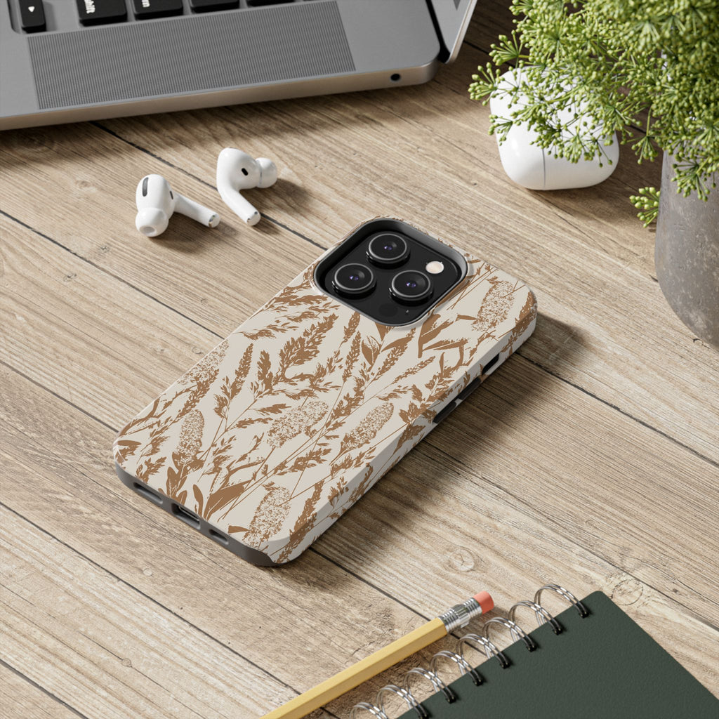 Iphone Case - Grasses Ochre Design