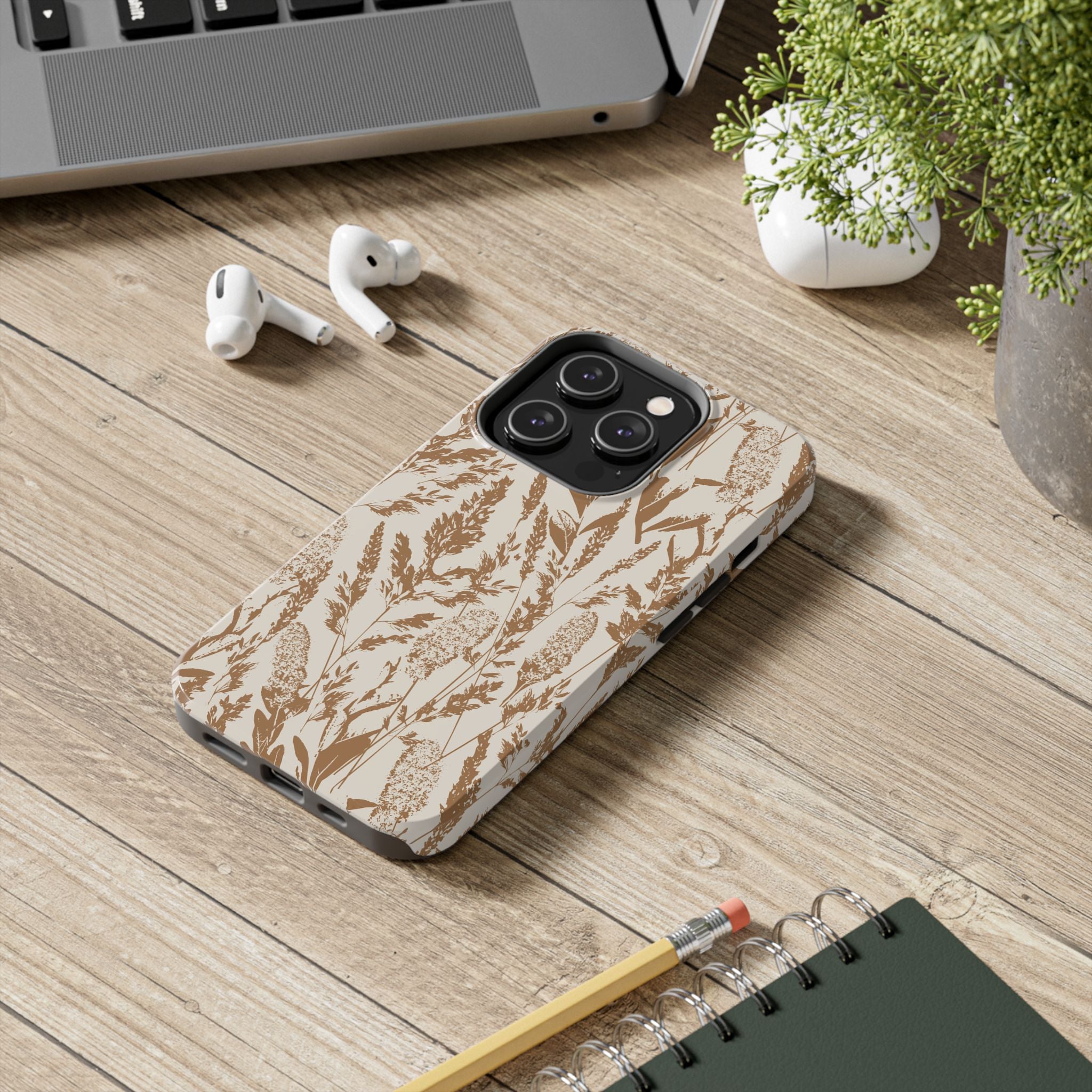 Iphone Case - Grasses Ochre Design