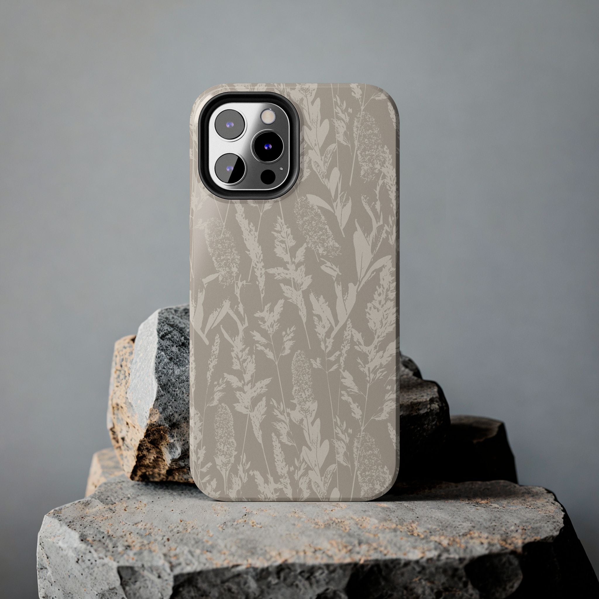 Iphone Case - Grasses Cream Beige Design