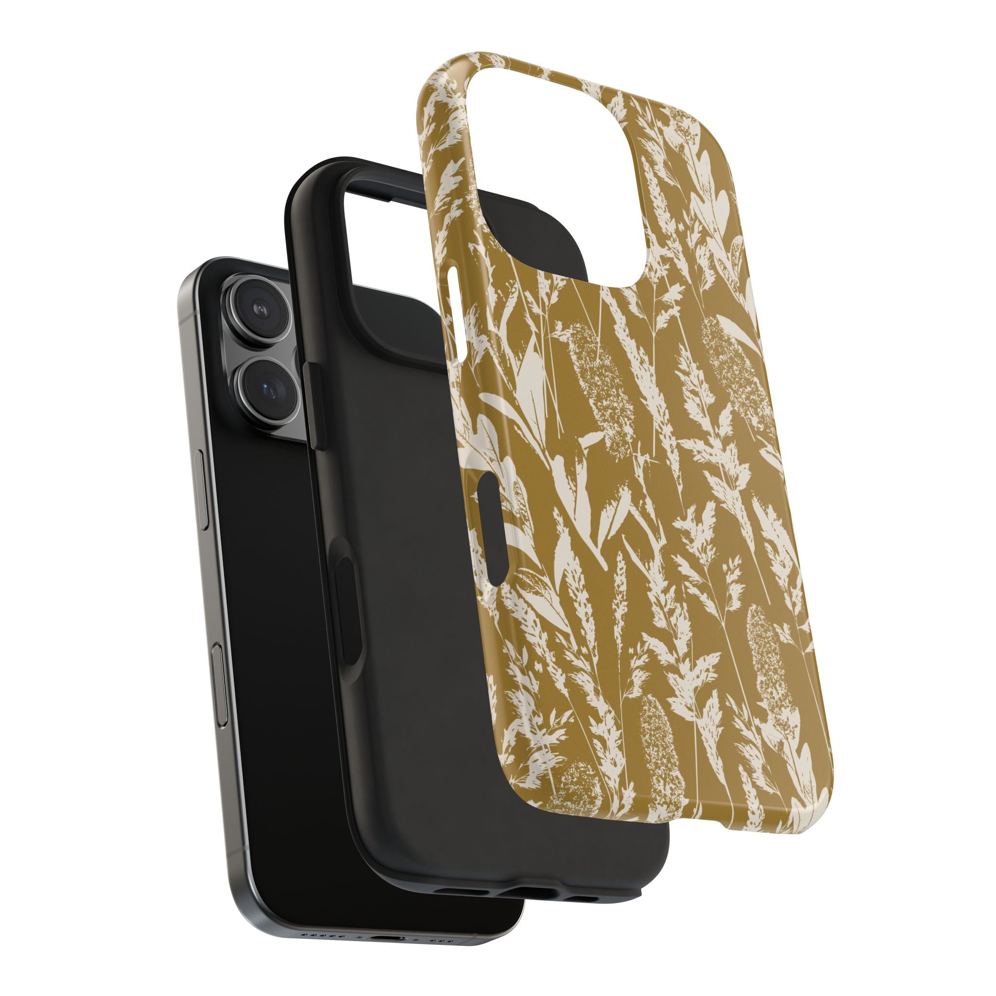Iphone Case - Grasses Golden Yellow Design