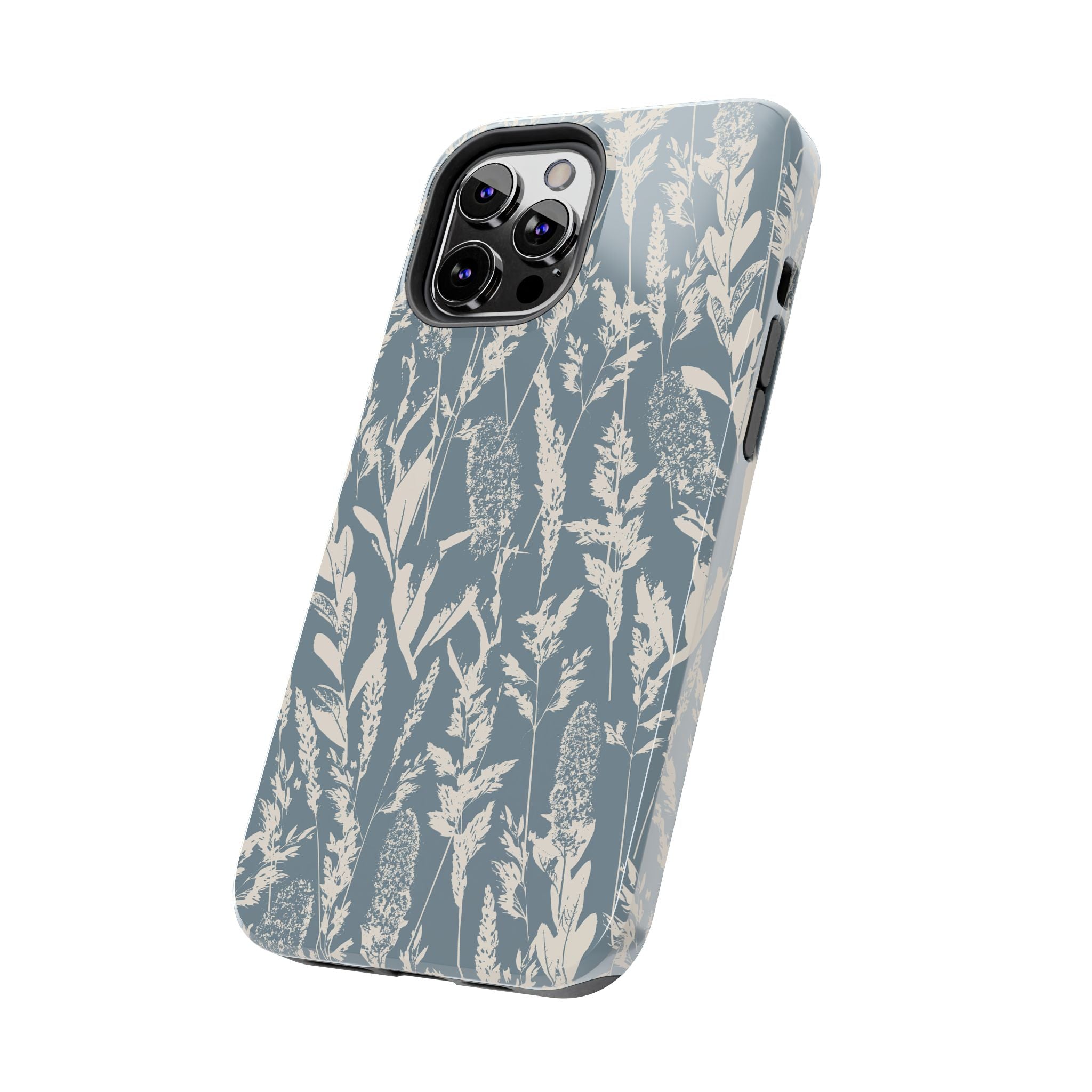 Iphone Case - Grasses Sky Blue Design