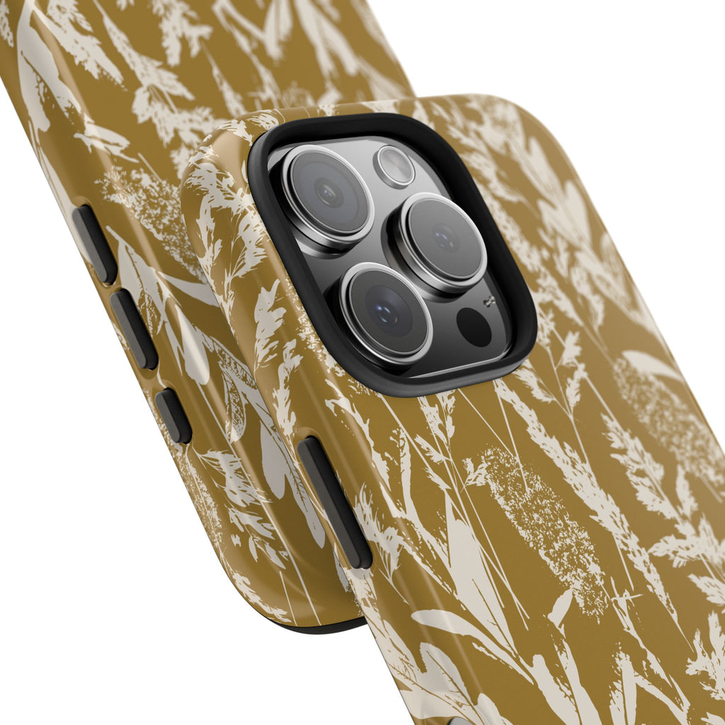 Iphone Case - Grasses Golden Yellow Design